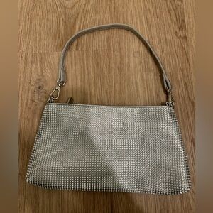 Silver Bedazzled jem purse